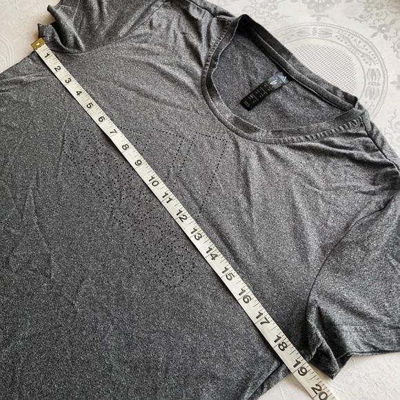 Adidas Gray Elastic T-Shirt Women’s Size S Activewear Short Sleeves Dri-Fit Logo - Picture 10 of 16